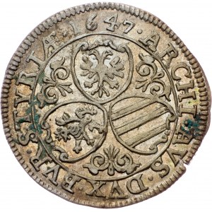 Ferdinand III., 3 Kreuzer 1647, Graz