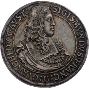 Archduke Sigismund Franz, 1 Thaler 1665, Hall