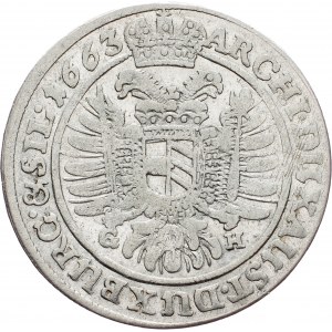 Leopold I., 15 Kreuzer 1663, GH, Breslau
