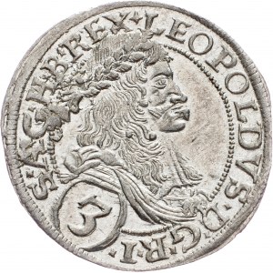 Leopold I., 3 Kreuzer 1673, Vienna