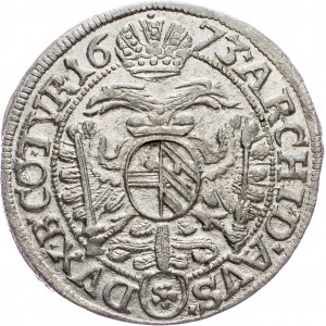 Leopold I., 3 Kreuzer 1673, Vienna