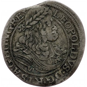 Leopold I., 6 Kreuzer 1677, NB-LM, Nagybanya