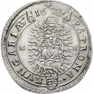 Leopold I., 15 Kreuzer 1678, KB, Kremnitz