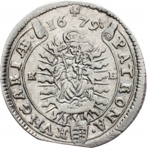 Leopold I., 15 Kreuzer 1679, KB, Kremnitz