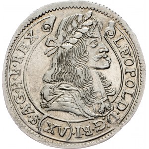 Leopold I., 15 Kreuzer 1680, KB, Kremnitz
