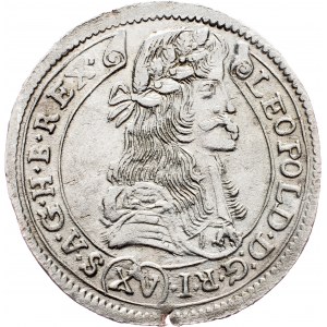 Leopold I., 15 Kreuzer 1680, KB, Kremnitz