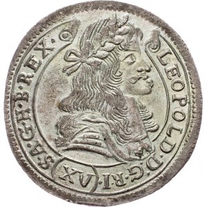 Leopold I., 15 Kreuzer 1680, KB, Kremnitz