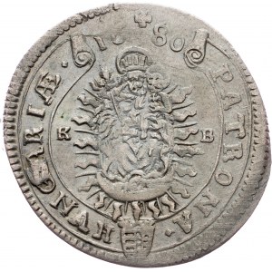 Leopold I., 15 Kreuzer 1680, KB, Kremnitz