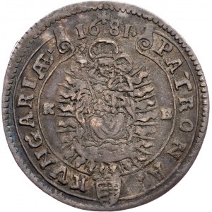 Leopold I., 15 Kreuzer 1681, KB, Kremnitz