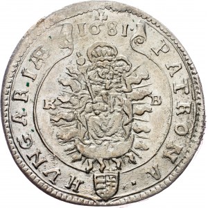Leopold I., 15 Kreuzer 1681, KB, Kremnitz