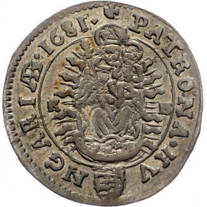 Leopold I., 6 Kreuzer 1681, KB, Kremnitz