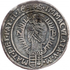 Leopold I., 6 Kreuzer 1681, NB, Nagybanya