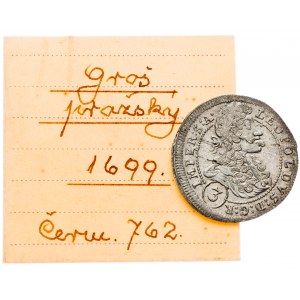 Leopold I., 3 Kreuzer 1699, GE, Prague