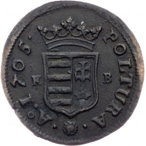 Franz I. Rakoczi, Poltura 1705, KB, Kremnitz