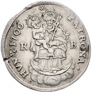 Franz I. Rakoczi, 1/2 Thaler 1706, KB, Kremnitz