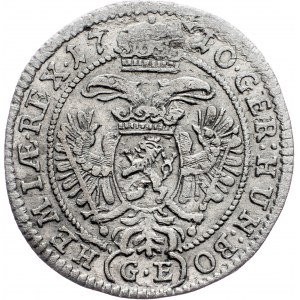 Joseph I., 3 Kreuzer 1710, GE, Praga