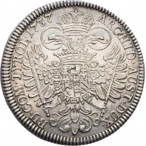 Charles VI., 1 Thaler 1737, Hall