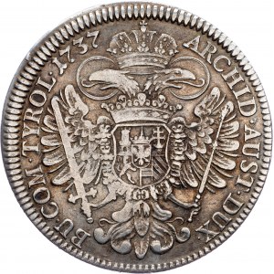 Charles VI., 1 Thaler 1737, Hall