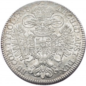 Charles VI., 1 Thaler 1738, Hall