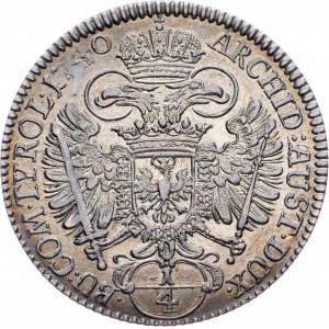 Charles VI., 1/4 Thaler 1740, Hall