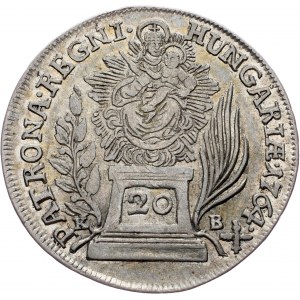 Maria Theresia, 20 Kreuzer 1764, KB, Kremnitz