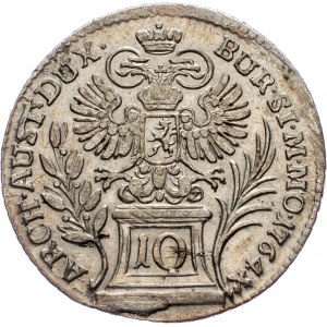 Maria Theresia, 10 Kreuzer 1764, Prague