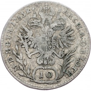 Joseph II., 10 Kreuzer 1783, H, Günzburg