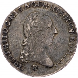 Joseph II., 1/4 Thaler 1788, H, Günzburg