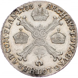 Joseph II., 1/4 Thaler 1788, H, Günzburg