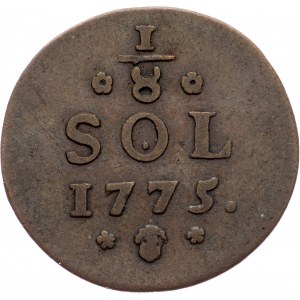 Luxembourg, 1/8 Sols 1775, Brussels