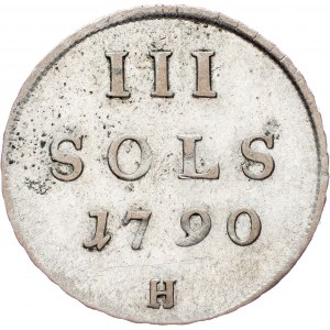 Leopold II., 3 Sols 1790, H