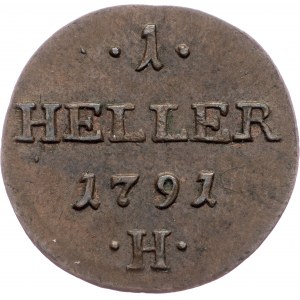 Leopold II., 1 Heller 1791, H