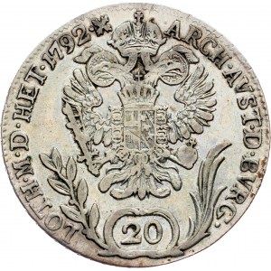 Franz I. (II.), 20 Kreuzer 1792, B, Kremnitz