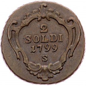 Franz I. (II.), 2 Soldi 1799, S, Smolnik