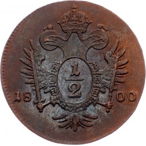 Franz I. (II.), 1/2 Kreuzer 1800, A, Vienna