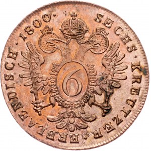 Franz I. (II.), 6 Kreuzer 1800, B, Kremnitz