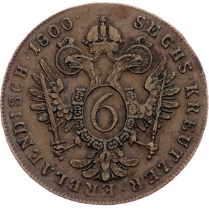 Franz I. (II.), 6 Kreuzer 1800, D, Salzburg