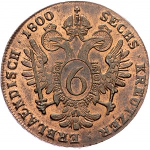 Franz I. (II.), 6 Kreuzer 1800, S, Smolnik