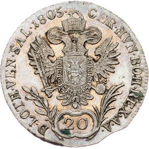 Franz I. (II.), 20 Kreuzer 1805, G, Nagybanya
