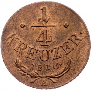 Franz I. (II.), 1/4 Kreuzer 1816, A, Vienna