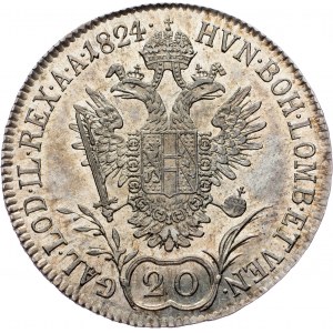 Franz I. (II.), 20 Kreuzer 1824, A, Vienna