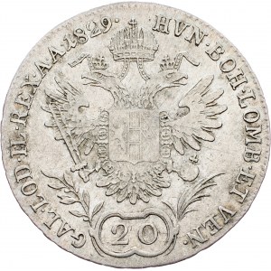 Franz I. (II.), 20 Kreuzer 1829, B, Kremnitz