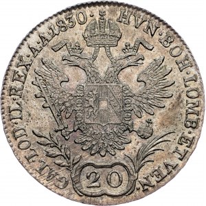 Franz I. (II.), 20 Kreuzer 1830, A, Vienna