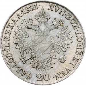 Franz I. (II.), 20 Kreuzer 1831, A, Vienna