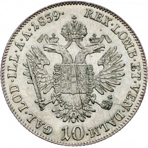 Ferdinand V., 10 Kreuzer 1839, C, Praga