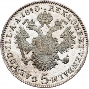 Ferdinand V., 5 Kreuzer 1840, C, Prague