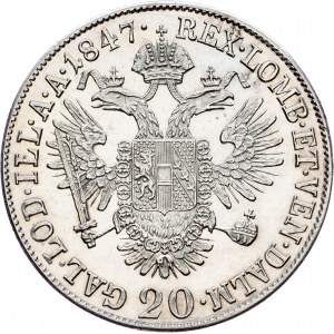 Ferdinand V., 20 Kreuzer 1847, A, Vienna