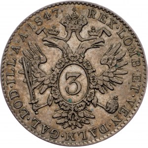 Ferdinand V., 3 Kreuzer 1847, C, Prag
