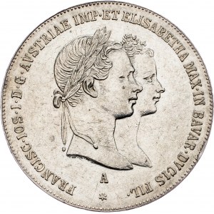 Franz Joseph I., 1 Gulden 1854, Vienna