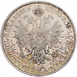 Franz Joseph I., 2 Gulden 1859, B, Kremnitz